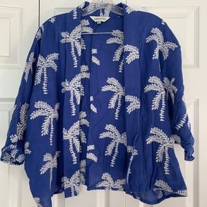 Pepaloves Palm Tree Jacket - Blue/White